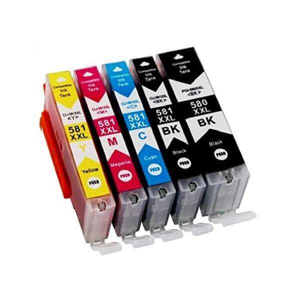 Pack de 5 Cartouches d'Encre Noire Compatible avec Canon PIXMA TR7550  TR8550 TS615 TS6151 TS8150 TS8151 - IUBEST - Cdiscount Informatique