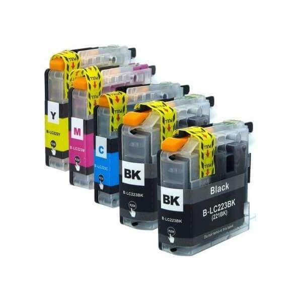Cartouche d'encre compatible Brother LC223 BCMY - Pack de 4 - OWA 