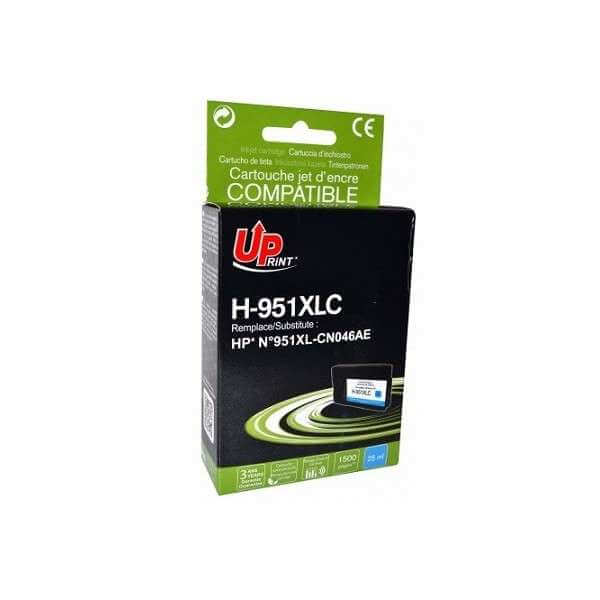 HP 951XL cyan - cartouche d'encre compatible Premium - UPRINT - k2print
