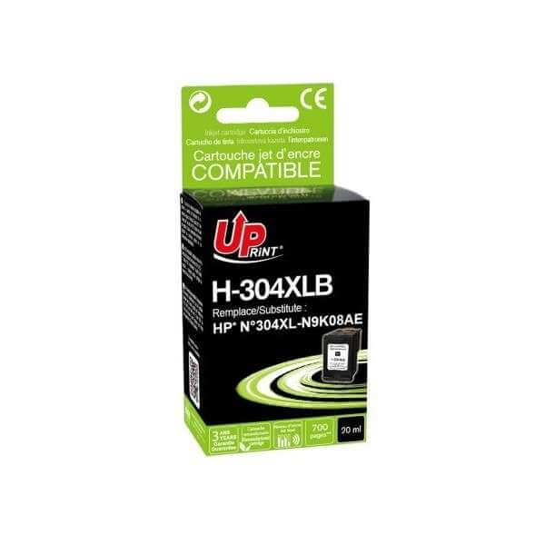 HP 304 XL Noir - Cartouche d'encre premium compatible Grande Capacité -  UPrint - k2print